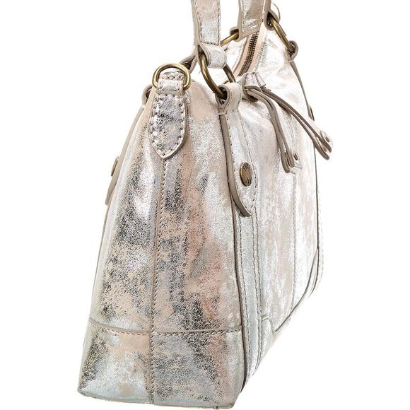Frye Silver Satchel Bag. New with tags - Picture 3 of 6